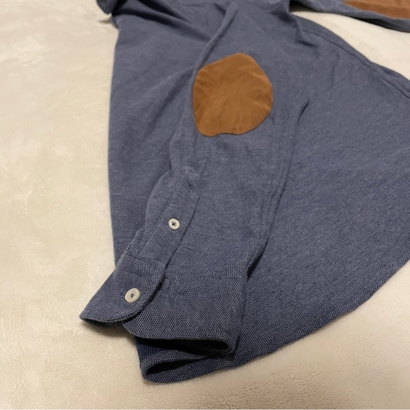 Zara button up long sleeve shirt with elbow patches - Picture 5 of 6